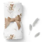 Bocioland, Myszki, pieluszka bambusowa, 75-75 cm