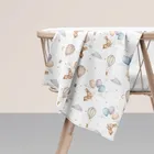 Bocioland, pieluszki muślinowe, marszczone, beżowe, 70-70 cm, 3 szt.