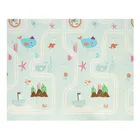 Bocioland, Wodne miasto, składana mata piankowa, szara, 150-180 cm