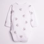 Body chłopięce z długim rękawem, białe, Nicol