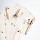 Body chłopięce z krótkim rękawem, beżowe, Nicol