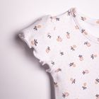 Body dziewczęce z krótkim rękawem, białe, Nicol