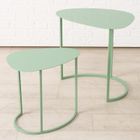 Boltze Home, Jerry, zestaw dwóch stolików kawowych, łezka, metalowych