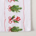 Boltze Home, Noelle, bieżnik z jemiołą, bawełniany, 140 cm