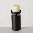 Boltze Home, świeczniki na stół na grube świece, Meril, 3 szt., Ø 7, 5 cm