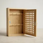 Boximo, Kizu, wisząca szafka na klucze, bambusowa, 19-27-6 cm