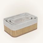 Boximo, Vinno, zestaw bambusowych koszyków do przechowywania