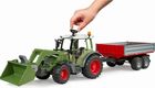 Bruder, Fendt Vario 211, traktor z ładowaczem i przyczepą, 1:16