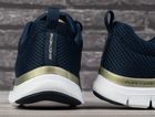 Buty sportowe damskie, granatowe, Skechers Flex Appeal Brilliant View