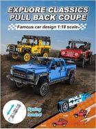 Cada, Defender Off-Roader z napędem Pull-back, klocki konstrukcyjne, pojazd, 389 elementów