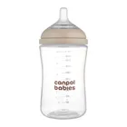 Canpol babies, Natural Shape, butelka ze smoczkiem dwustrefowym, 260 ml