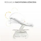 Caretero, elektryczny leżaczek i bujaczek 2w1, graphite