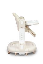 Caretero, Sitron 3w1, krzesełko do karmienia z funkcją huśtawki i chodzika, beige