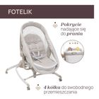 Chicco, Baby Hug Armonia, 4w1: łóżeczko, leżaczek i krzesełko do karmienia, motherpearl