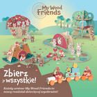 Chicco, My Wood Friends, Zestaw Mama, drewniane figurki króliczków, 2 szt.