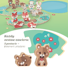 Chicco, My Wood Friends, Zestaw Mama, drewniane figurki niedźwiadków, 2 szt.