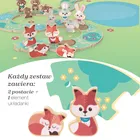 Chicco, My Wood Friends, Zestaw Tata, drewniane figurki lisków, 2 szt.