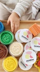 Childgen, naturalna ciastolina w słoiczkach, 6 kolorów