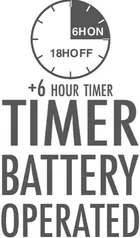 Christmas Decoration, bombka formówka, szklana kropla, LED, złota, 12 cm, 2 szt.