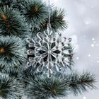 Christmas Decoration, dekoracja wisząca, płatek śniegu, 12-12 cm