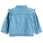 Cienka jeansowa kurtka w truskawki Cool Club