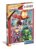 Clementoni, Iron Man i super ekipa, puzzle, 2-20 elementów
