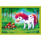 Clementoni, Super Color, Dzień z jednorożcami, puzzle 4w1