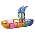 Cleverclixx, Small Curved Pack Pastel, klocki magnetyczne, 34 elementy