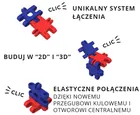Clics, Nano, Fantastyczni Konstruktorzy, klocki konstrukcyjne, 125 elementów
