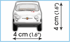 Cobi, 1965 Fiat 595 Abarth, 1:35, klocki, 65 elementów