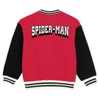 Cool Club, Bluza bejsbolówka chłopięca, rozpinana, czerwona, Spider-Man