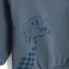 Cool Club, Bluza bejsbolówka chłopięca, rozpinana, niebieska, Auta