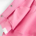 Cool Club, Bluza bejsbolówka dziewczęca, rozpinana, ocieplana, różowa