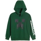 Cool Club, Bluza chłopięca z kapturem, ciemnozielona, Minecraft