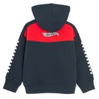 Cool Club, Bluza chłopięca z kapturem, rozpinana, niebiesko-czerwona, Hot Wheels