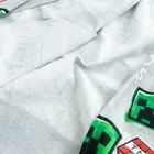 Cool Club, Bluza chłopięca z kapturem, rozpinana, szara, Minecraft