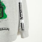 Cool Club, Bluza chłopięca z kapturem, szara, Minecraft