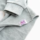 Cool Club, Bluza dziewczęca, crop top oversize, szara, Troskliwe Misie