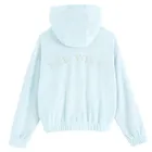 Cool Club, Bluza dziewczęca z kapturem, rozpinana, welurowa, niebieska