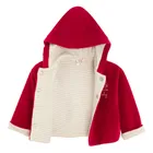 Cool Club, Bluza niemowlęca z kapturem, rozpinana, welurowa, czerwona