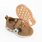 Cool Club, Buty sportowe chłopięce, brązowe, świecąca podeszwa, Myszka Miki