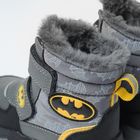 Cool Club, Buty zimowe chłopięce, szare, ocieplane, Batman