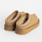 Cool Club, Buty zimowe dziewczęce z wełną, ocieplane, brązowe