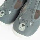 Cool Club, Kapcie dziecięce, szare, skórzana wkładka, Zdrowa Stopa