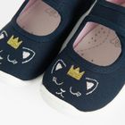 Cool Club, Kapcie dziewczęce, granatowe, skórzana wkładka, Zdrowa Stopa