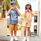 Cool Club, Komplet dziewczęcy, Bluza, Szorty, pomarańczowy