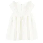 Cool Club, Komplet dziewczęcy, Body sukienka z krótkim rękawem, Kapelusz, muślin, biały