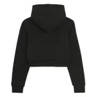 Cool Club, Krótka bluza dziewczęca z kapturem, rozpinana, czarna