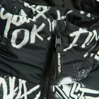 Cool Club, Kurtka chłopięca z kapturem, ocieplana, czarno-biała