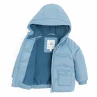 Cool Club, Kurtka chłopięca z kapturem, ocieplana, niebieska